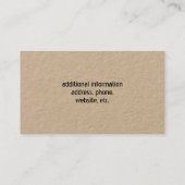 Zwart Varken Silhouet Eenvoudig Boerderij Dier Lan Visitekaartje (Achterkant)