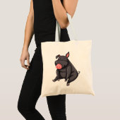 Zwart varken tote bag (Voorkant (product))