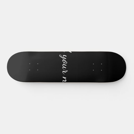 Zwart vast add naam tekstbericht hier werpen pijpl persoonlijk skateboard (Horizontaal)