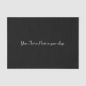 Zwart - vast - geen patroon tissuepapier (Voorkant)