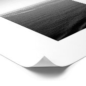 Zwart Velvet Ocean Zwart-wit Fotografie Poster (Hoek)