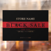 Zwart venster Verkoop op vrijdag Raamsticker (Vel 2)