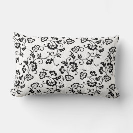 Zwart ventilatorpatroon kussen