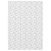 Zwart verf splatter patroon tafelkleed (Voorkant)