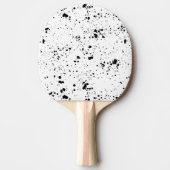 Zwart verf splatter patroon tafeltennisbatje (Voorkant)