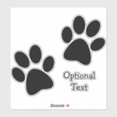 Zwart verfdrukken Ontwerpcontour Sticker (Vel)