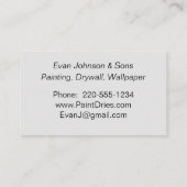 Zwart verfmonster, 3,5 x 2,0-inch Visitekaartje (Achterkant)