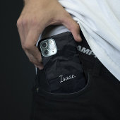 Zwart Verfrommelde Document minimalistische Douane Case-Mate iPhone Case