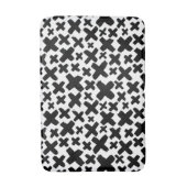 Zwart verfspatroon badmat (Voorkant Verticaal)