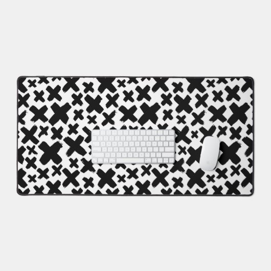 Zwart verfspatroon bureaumat (Keyboard & Muis)