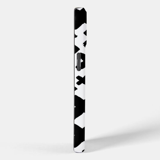 Zwart verfspatroon Case-Mate iPhone case (Achterkant / Rechts)