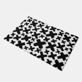 Zwart verfspatroon deurmat (Schuin)