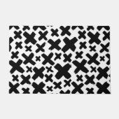 Zwart verfspatroon deurmat (Voorkant)