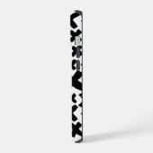 Zwart verfspatroon iPhone 15 case (Linkerkant)