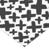 Zwart verfspatroon medium tafelloper (Hoek)