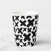 Zwart verfspatroon papieren bekers (Links)