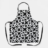 Zwart verfspatroon schort (Voorkant)