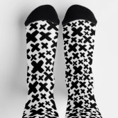 Zwart verfspatroon sokken (Top)