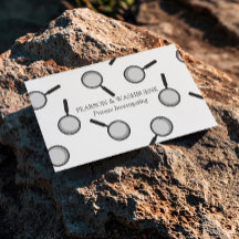 Zwart vergrootglas Patroon Privé rechercheur