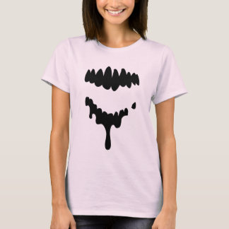 Zwart verloren Zombies Teeth op Shirt voor dames