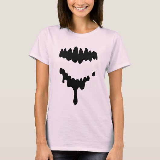 Zwart verloren Zombies Teeth op Shirt voor dames (Voorkant)