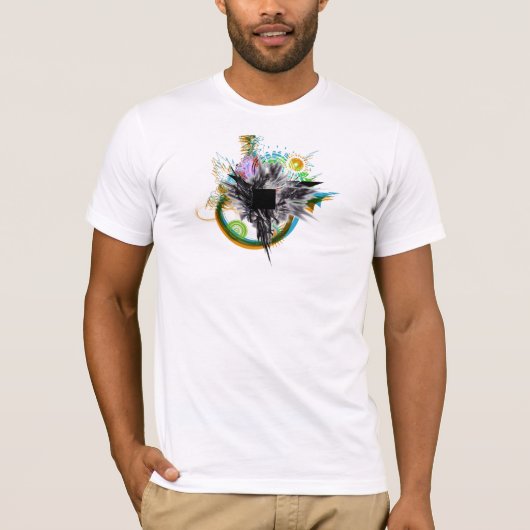 Zwart verpakt t-shirt (Voorkant)