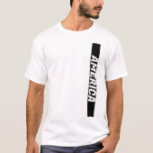 zwart verticaal banner T-shirt (Voorkant)