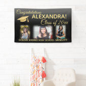 Zwart Vervagen Filter Effect Foto Afstuderen Banne Spandoek (Insitu)