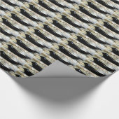 zwart verzegelpapier cadeaupapier (Hoek)