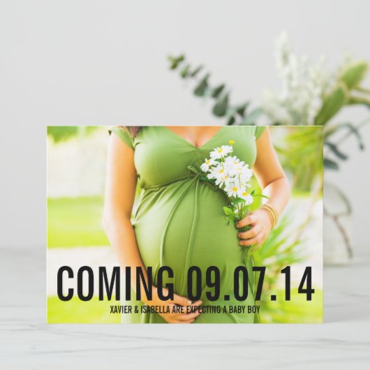 Zwart vet | Aankondiging van aangepaste tekst Zwan (Staand voorkant)