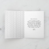 Zwart | Vet Afstudeerder Foto Afstuderen Bedankkaart (Binnen)