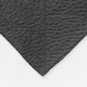 Zwart vet gelt gelt patroon uitzien fleece deken (Hoek)