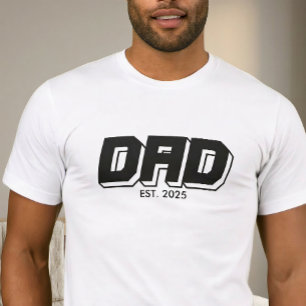 Zwart Vet T-Shirt met Lettertype voor Gevestigde P