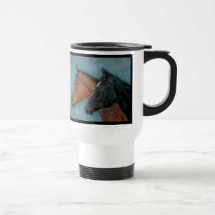 zwart veulen kastanje colt paarden portret paardac reisbeker