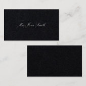 Zwart Victoriaans Belkaarten Contactkaartje (Voorkant / Achterkant)