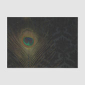 Zwart Victoriaans Wallpapier en pacock Tissuepapier (Voorkant)