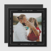 Zwart vierkant Alle rond Lijst Tekst opslaan Datum (Voorkant / Achterkant)