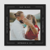 Zwart vierkant Alle rond Lijst Tekst opslaan Datum (Voorkant)