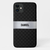 Zwart vierkant Case-Mate iPhone case (Achterkant)