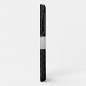 Zwart vierkant Case-Mate iPhone case (Achterkant/links)