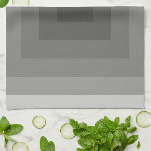 Zwart vierkant geometrisch theedoek (Gevouwen)