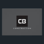 Zwart Vierkant Monogram Constructie Logo Donkergri Perfect Poster<br><div class="desc">Vetgedrukte initialen zijn gecentreerd op een zwart vierkant op een donkergrijze achtergrond om een unieke logo te creëer op dit moderne poster-ontwerp voor bouwbedrijven, elektrische diensten, aannemers, aannemers en meer. Dit is ook beschikbaar als een downloadbaar logo-bestand. © 1201AM CREATIEF</div>