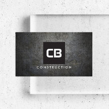 Zwart Vierkant Monogram Grunge Metaalbouw