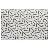 Zwart vierkant patroon stof (Fat Quarter)