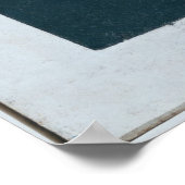 Zwart vierkant poster (Hoek)