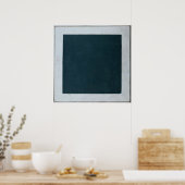 Zwart vierkant poster (Keuken)