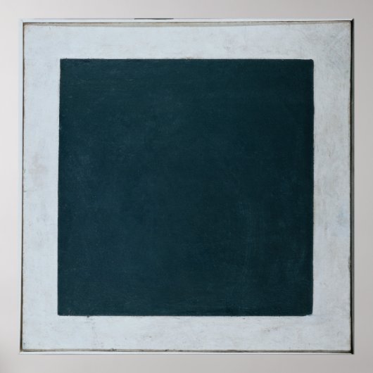 Zwart vierkant poster (Voorkant)