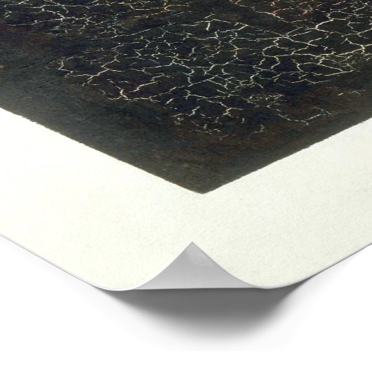 Zwart vierkant poster (Hoek)