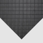 Zwart vierkant rasterpatroon tissuepapier (Detail)