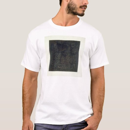 Zwart vierkant t-shirt (Voorkant)